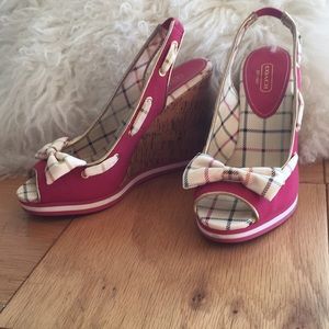 Coach wedge shoes 7.5